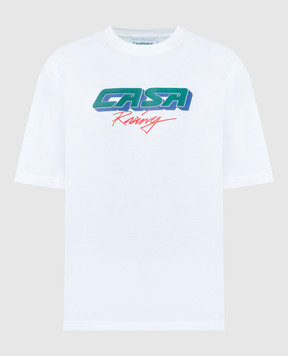 Casablanca Белая футболка Casa Racing MS24JTS02703