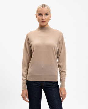 John Smedley Бежевий джемпер Amity з вовни мериноса AMITY