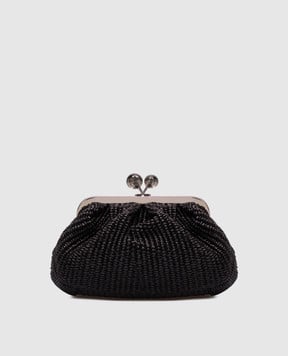 Max Mara Weekend Чорна плетена сумка крос-боді PALMAS PALMAS