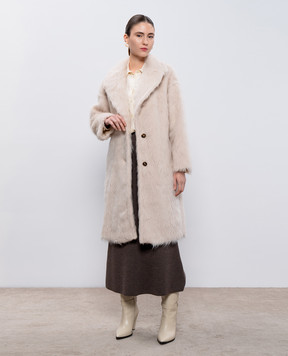 Max Mara Weekend Бежева блуза із шовку ALMINA