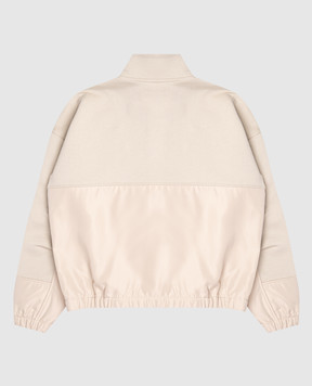 Dolce&Gabbana Дитяча спортивна куртка хакі з монограмою логотипа DG L4JWMIG7PIT56