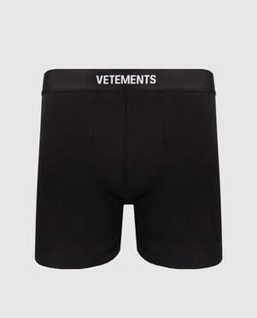 Vetements Боксеры черные трусы с логотипом MH76UN400BB