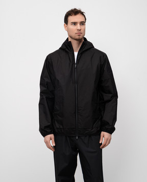 Moncler Чорна вітровка Granier з логотипом K10911A00105539ZD