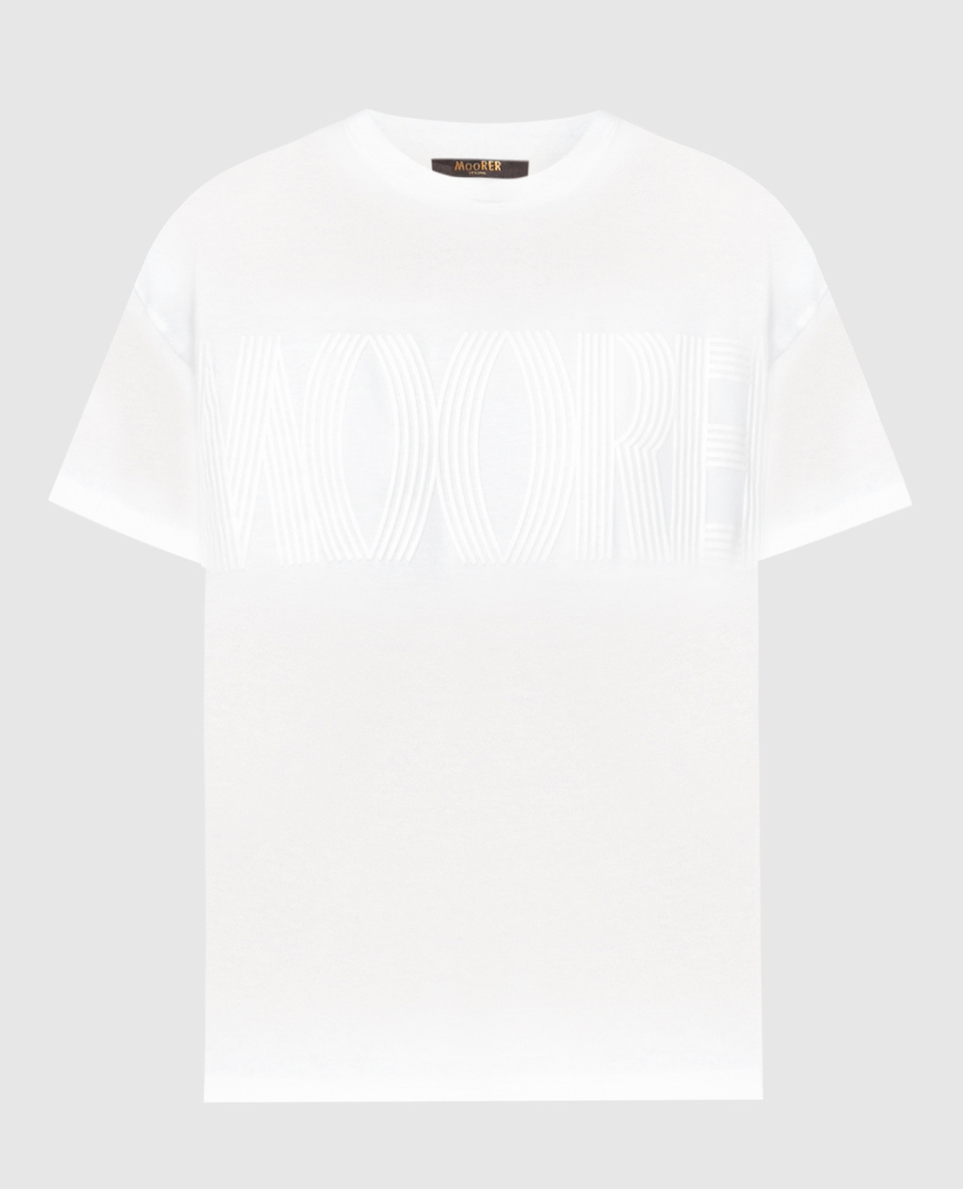 Белая футболка OLISA-JFL с принтом логотипа