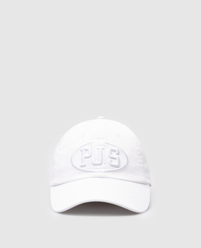 Parajumpers Біла кепка PJS з вишивкою логотипа 24SPAACHA01