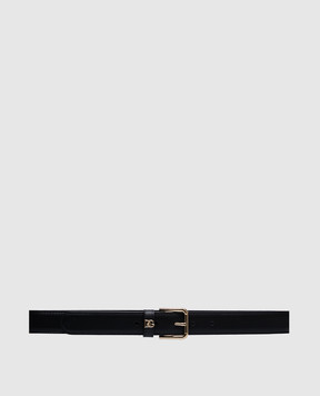 Dolce&Gabbana Черный кожаный ремень с логотипом BE1636AW576