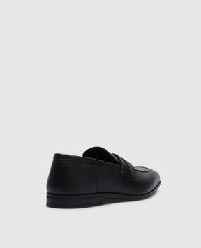 Stuart Weitzman Черные кожаные лоферы Simon SI223