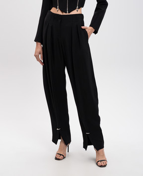Thierry Mugler Чорні штани з вовною 24F1PA0448182