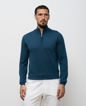 Canali Блакитний джемпер з вовни MK02353C1156