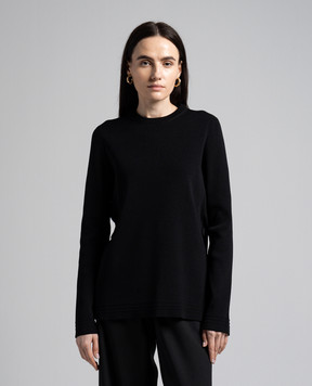 Jil Sander Чорний джемпер в рубчик J02GP0165J15391