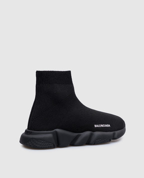 Balenciaga Детские черные снокеры с логотипом 597425W2DB1