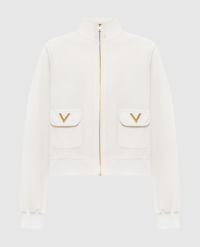 Valentino Біла куртка з логотипом 7B3CI1657YA