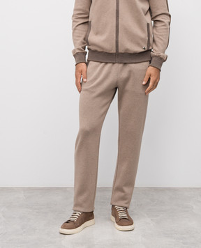 Bertolo Cashmere Бежеві спортивні штани 902088001965
