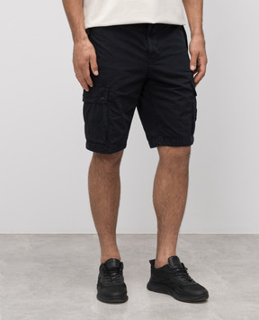 Stone Island Синие шорты-карго с логотипом K1S15L100011S00WA