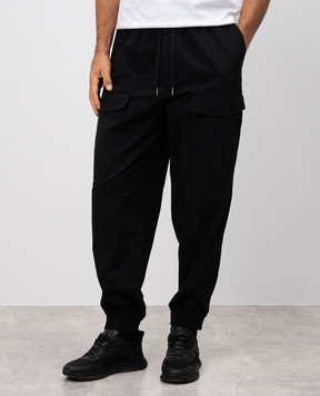 Helmut Lang Чорні джогери Zoot з логотипом O06HM205