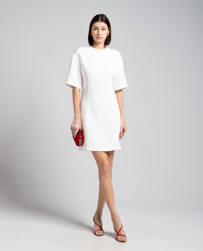 Valentino Біла сукня футляр Structured Couture 4B0VA8Q58HF