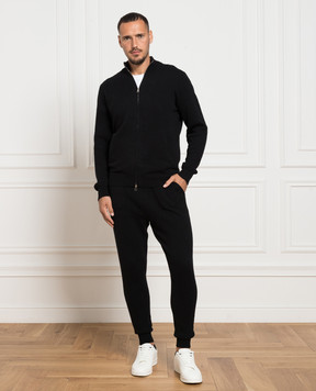 Cashmere&Whiskey Черный кардиган из кашемира MU7931307341PF3XL