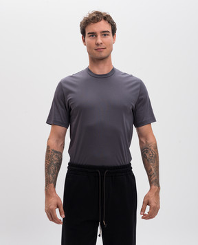 Zimmerli Сіра футболка прямого крою 2861447