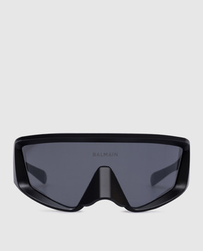Balmain Черные очки Espion с логотипом. BPS157A138