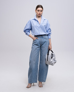 Alexander Wang Синяя рубашка 1WC2251040