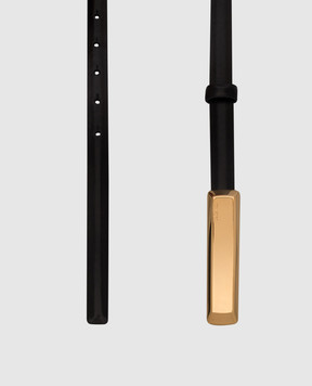 Tom Ford Черный кожаный пояс с гравировкой логотипа TFWB265LCL480X