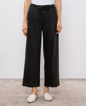 Max Mara Брюки LORIA из шерсти цвета хаки FLORIA
