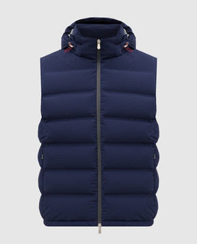 Brunello Cucinelli Синий пуховый жилет MM4911995