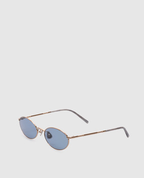 Brunello Cucinelli Золотые очки с логотипом. MOCTRAMS02