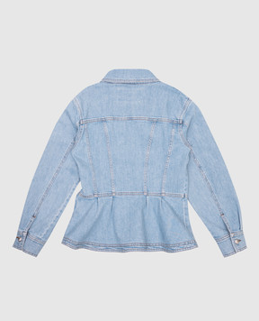 Balmain Детская голубая джинсовая куртка BW2A97Z2363