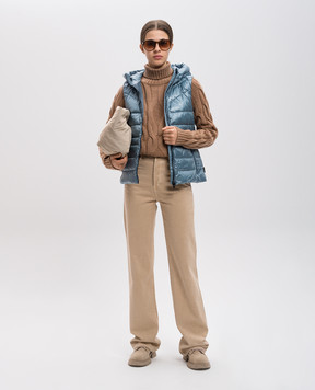 Woolrich Блакитний пуховий жилет Aliquippa CFWWOU1033FRUT3085