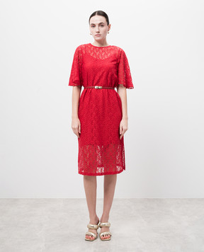 Max Mara Красное платье ELETTRA из кружева ELETTRA