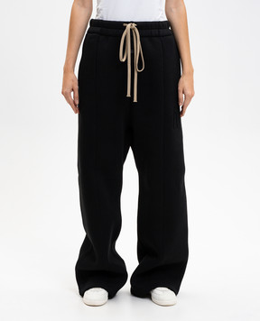Fear of God Утепленные черные спортивные брюки с логотипом FG25FW15152FLC