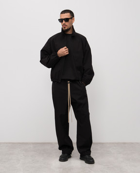 Fear of God Черная футболка с нашивкой логотипа FG25FW10103CRY
