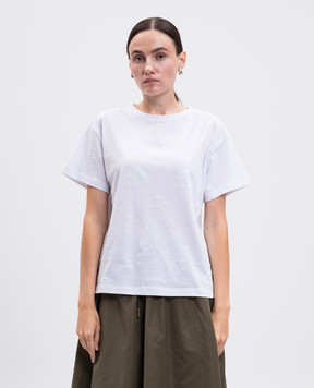 Twinset Біла футболка з логотипом 252TP2055