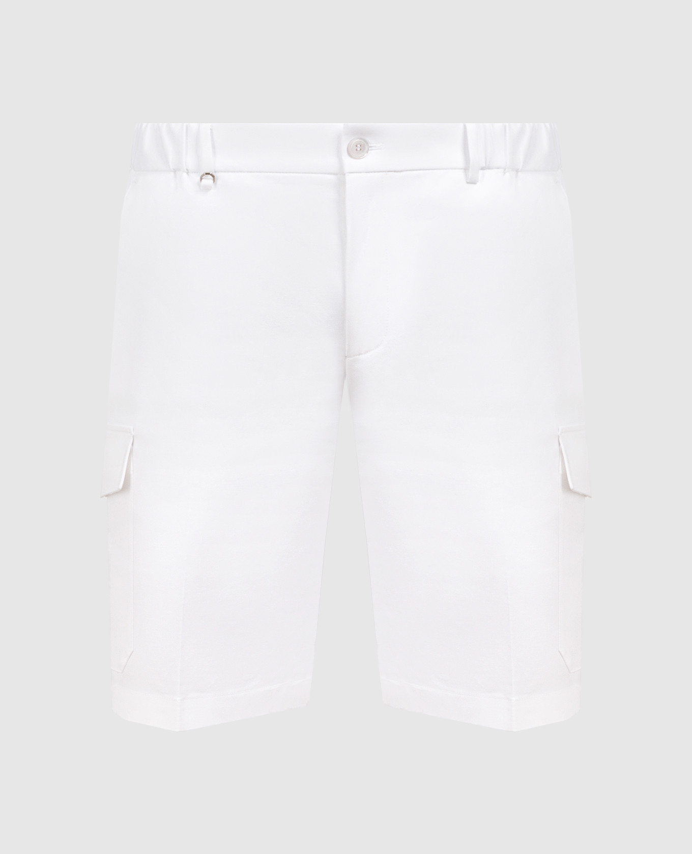 White cargo shorts