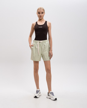 Jil Sander Коричневий топ з принтом логотипа J40NC0127J20031