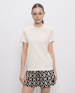 Moncler Бежева футболка з логотипом K10938C0004389ADC