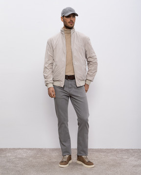 Canali Серые джинсы с логотип патч PD0001891719