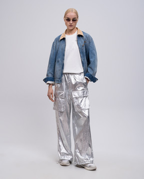 Maison Margiela MM6 Біла футболка з нашивкою логотипа S52GC0336M20048