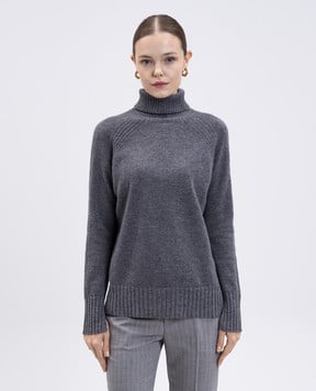Twinset Сірий светр з вовни і кашеміру з люрексом 252TP3582