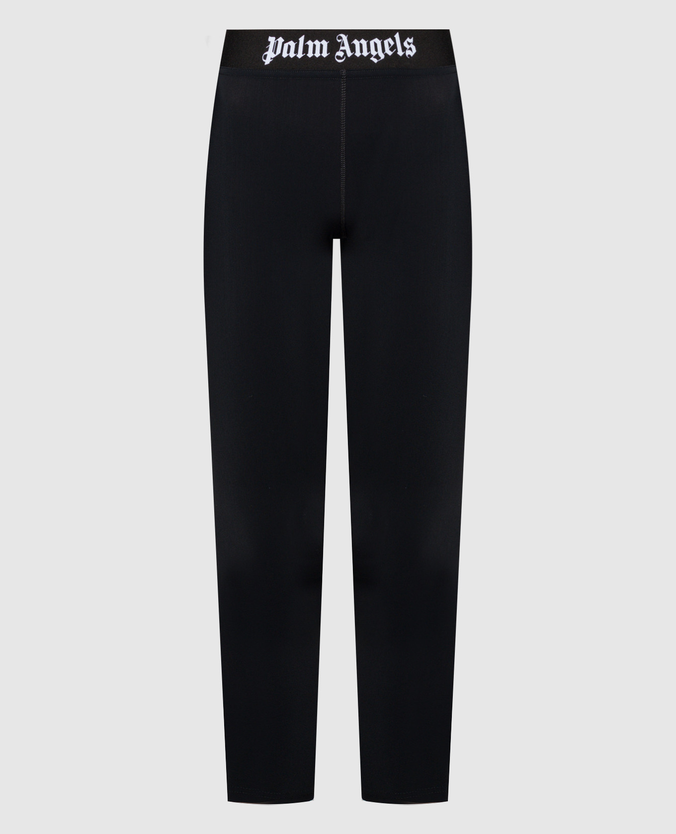 Palm Angels - Black leggings with a contrasting logo pattern