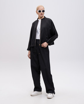 Herno Чорна куртка з логотипом GI000294D12683