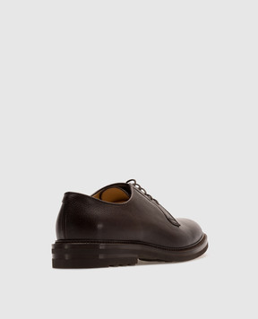 Brunello Cucinelli Коричневые кожаные дерби MZUNAIX810