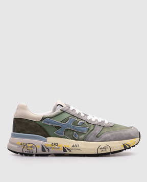 Premiata Зеленые комбинированные кроссовки MICK MICK