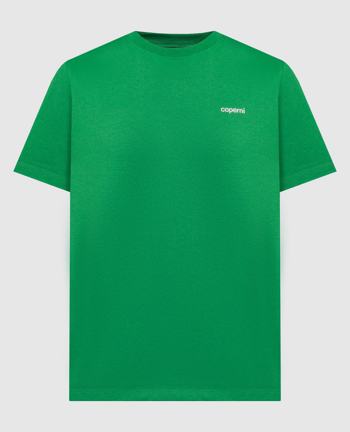 Зеленая футболка с принтом логотипа