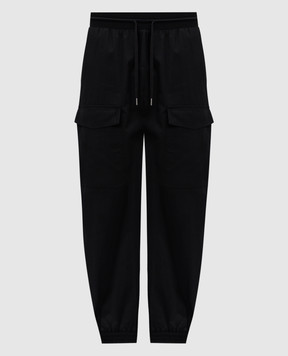 Helmut Lang Чорні джогери Zoot з логотипом O06HM205