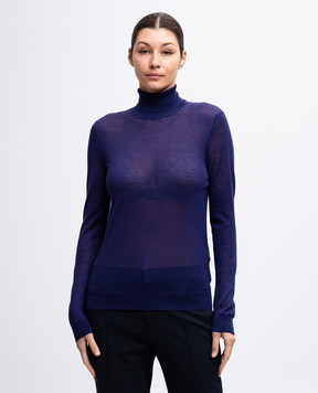 Ermanno Scervino Фиолетовый гольф из кашемира и шелка D335M715JAI