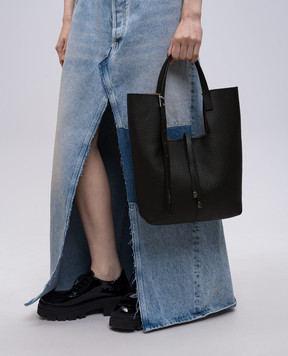 Gianni Chiarini Черная кожаная сумка-тоут AVA BS11315RNGDBL