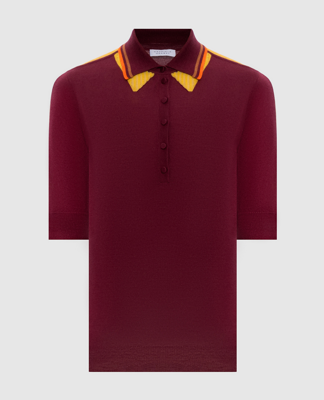 

Бордовое поло Wendelyn из кашемира и шелка, Бордовый, Поло