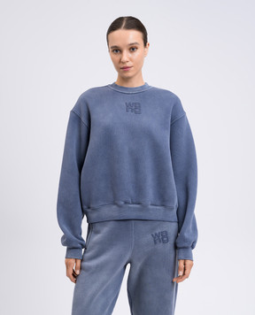 Alexander Wang Синій світшот з логотипом 4CC3241518
